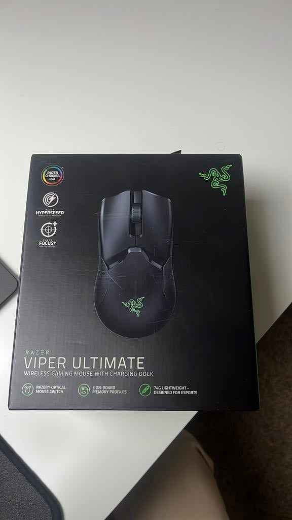 Souris Razer Viper Ultimate + station de chargement, Souris, Utilisé, Envoi, Sans fil