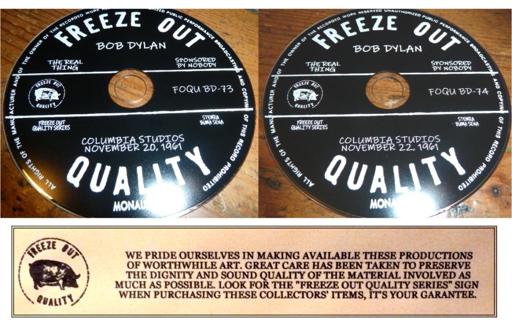 Bob Dylan - November 20+22, 1961 - complete studio reels -, Envoi