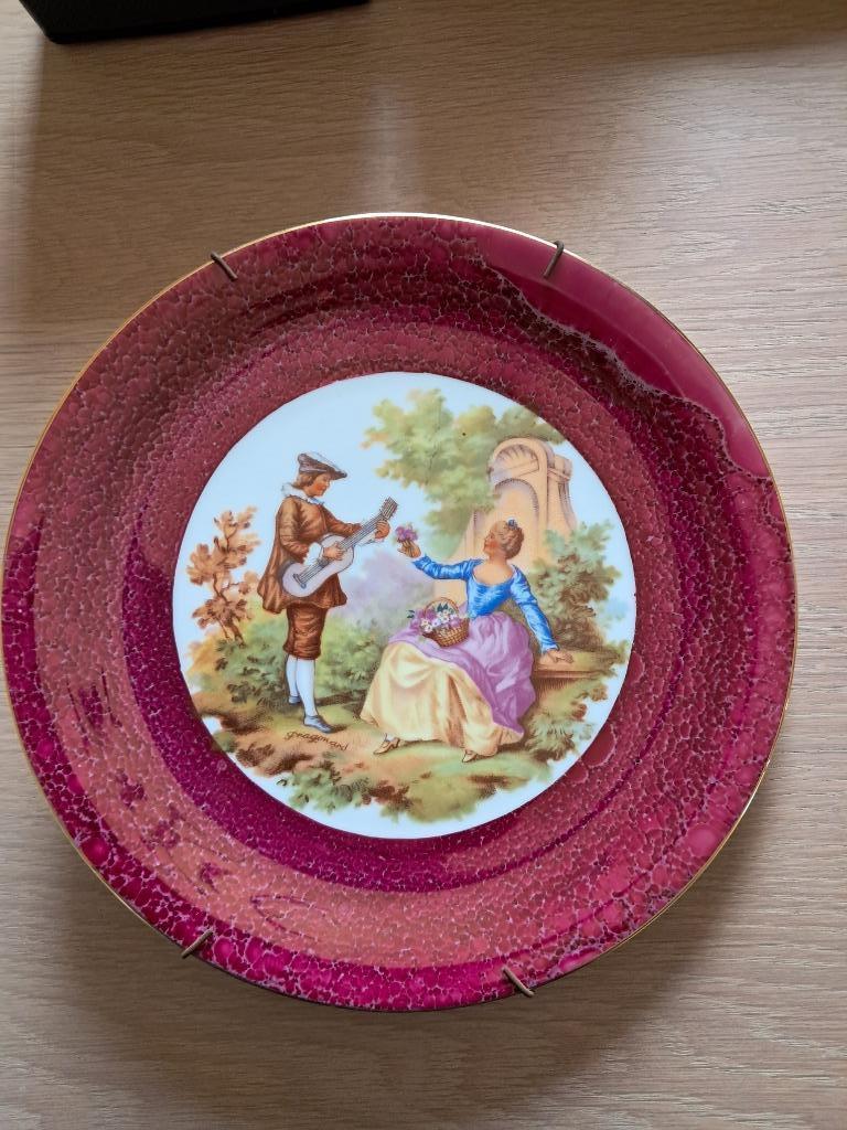 Sierborden  koppel Baudour porselein, Antiek en Kunst, Ophalen of Verzenden