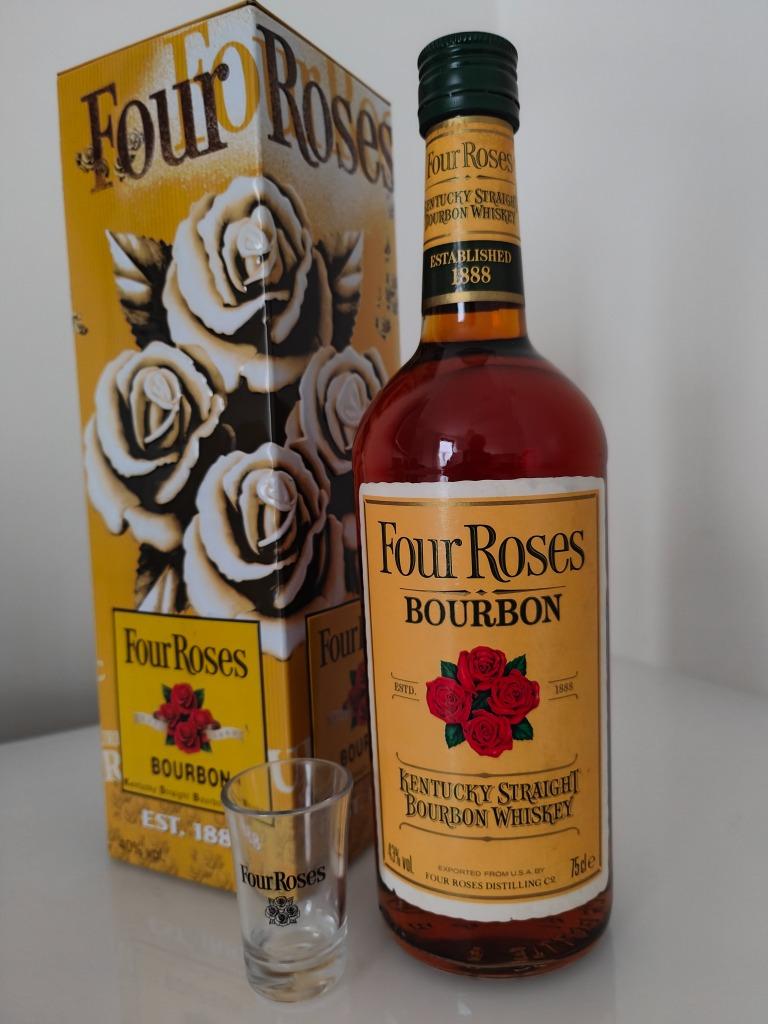 Vintage Four Roses Bourbon Rare! + Metal Box! Bottled 1960, Overige gebieden, Overige typen, Nieuw, Ophalen of Verzenden