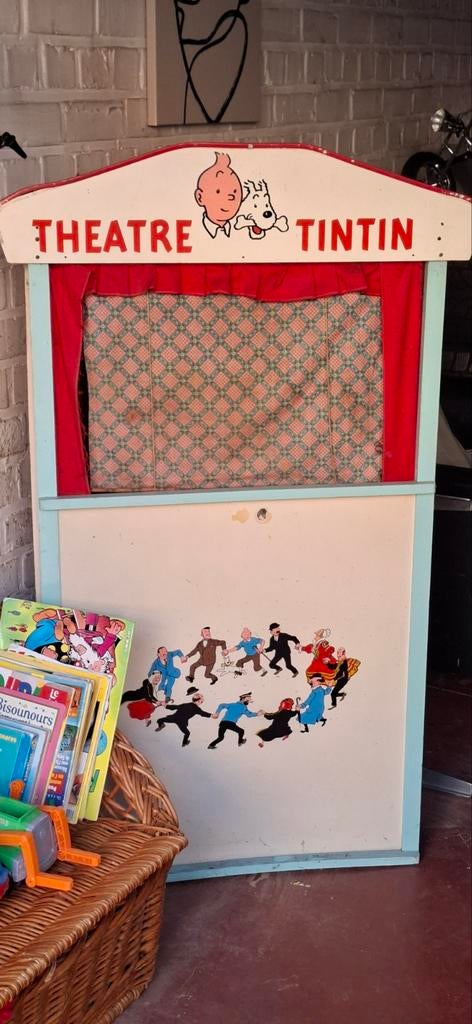 Théâtre à marionnettes vintage Tintin (le vrai Tintin), Enlèvement