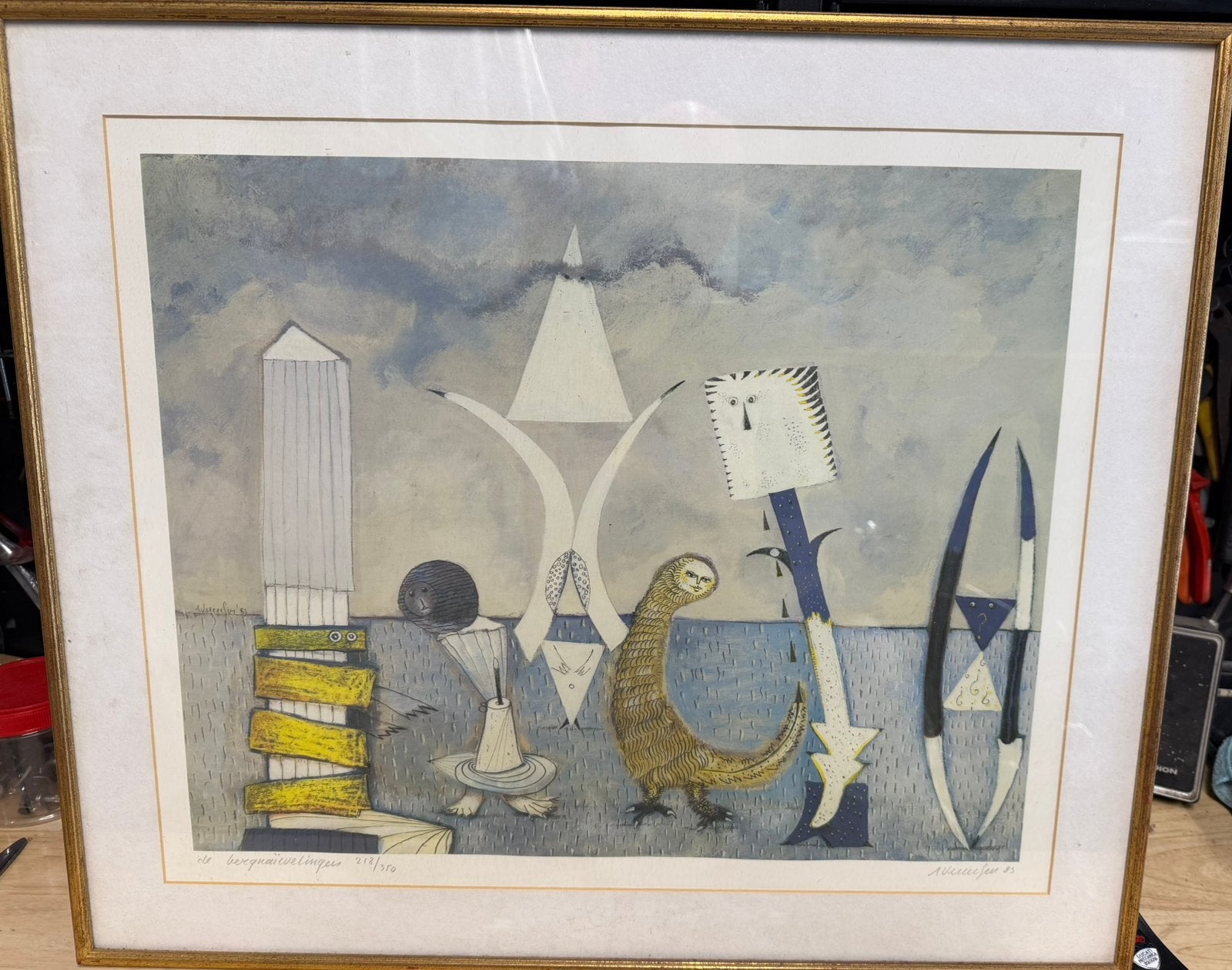 Andre verreeken litho, Ophalen
