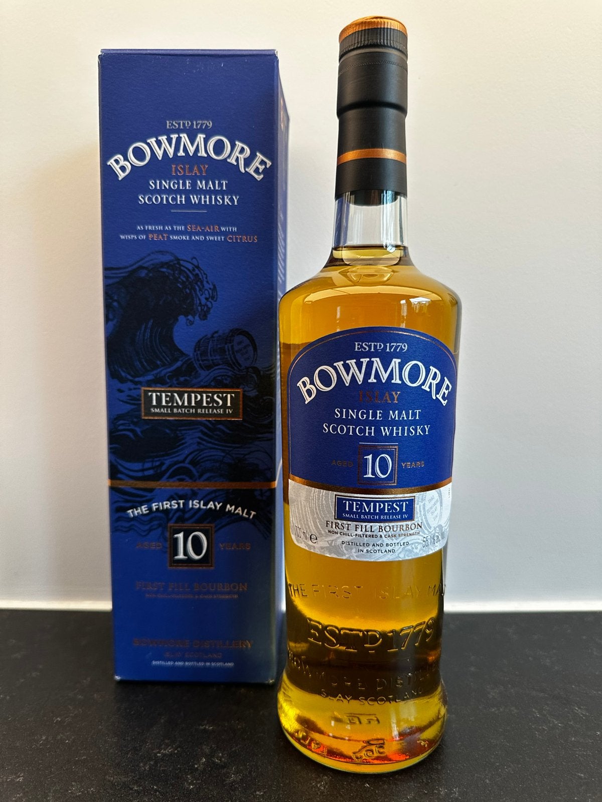 2012 Bowmore 10yr - Tempest small batch release 4, Overige gebieden, Overige typen, Nieuw, Ophalen of Verzenden