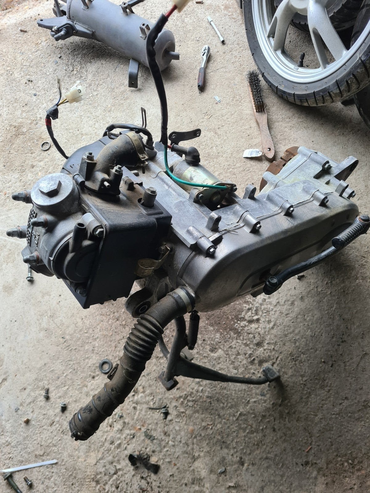 Peugeot tweet 4takt 50cc motorblok in perfecte staat 3500klm, Ophalen of Verzenden