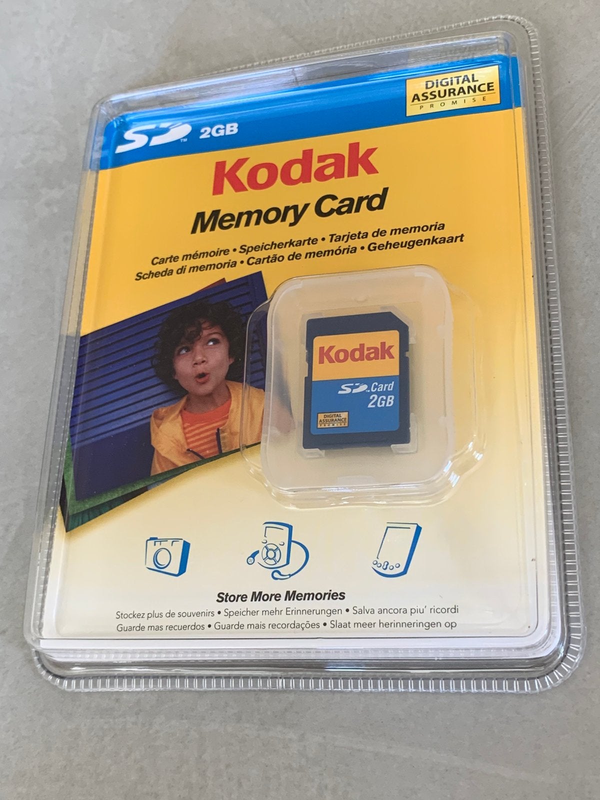Nieuw in verpakking: Vintage Kodak 2GB SD Kaart, Audio, Tv en Foto, Foto | Geheugenkaarten, Ophalen of Verzenden, Zo goed als nieuw