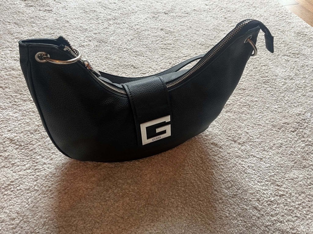 Sac à bandoulière Guess - noir, Bijoux, Sacs & Beauté, Enlèvement ou Envoi, Comme neuf, Noir, Autres marques