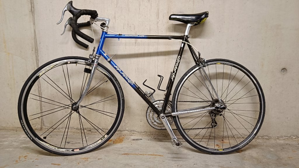 Vintage Jan Janssen Sallanches Luxe racefiets, Fietsen en Brommers, Gebruikt, Velgrem, Versnellingen, 57 tot 61 cm