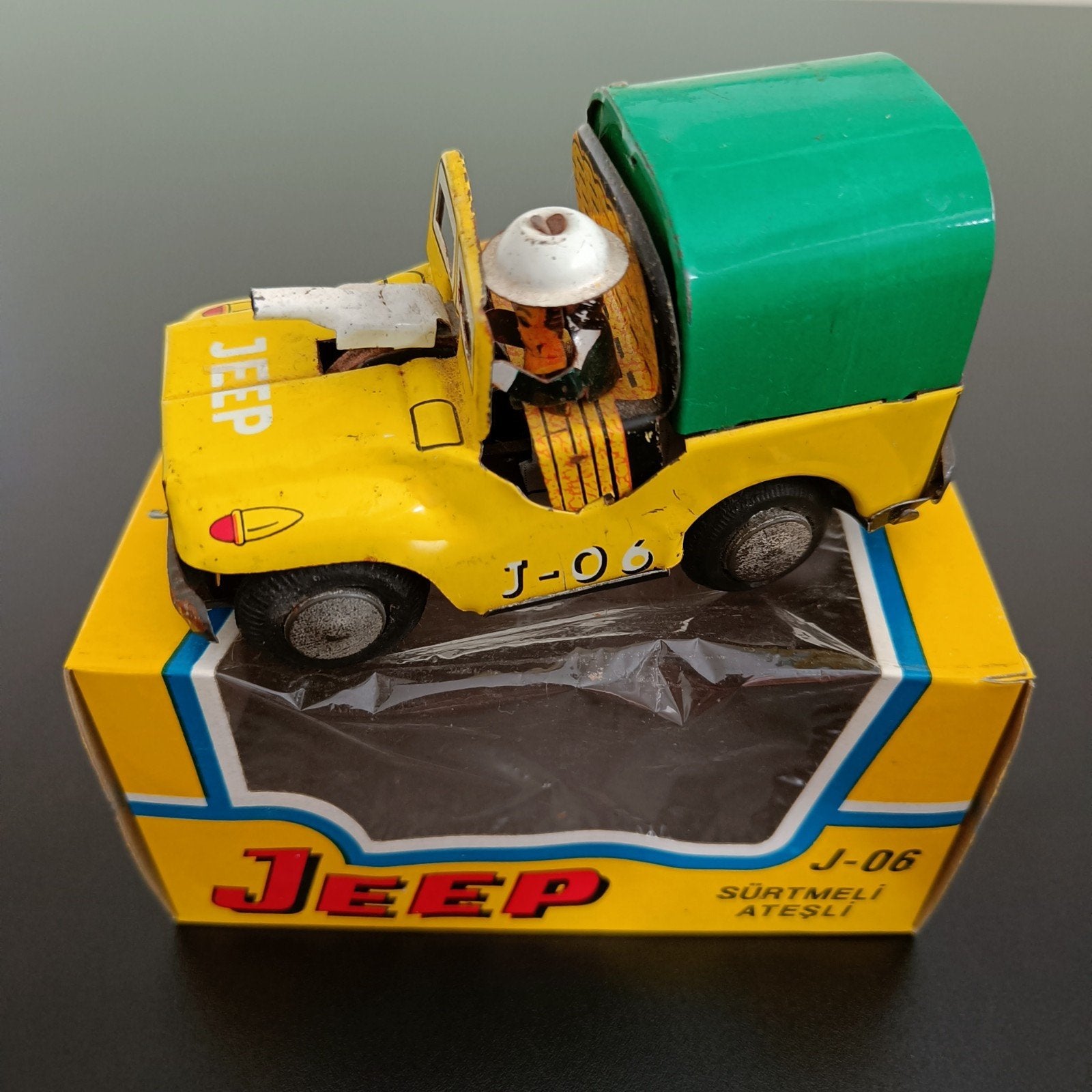 Oude blikken Ne - Kür Turkmali speelgoed Jeep., Antiek en Kunst, Ophalen of Verzenden