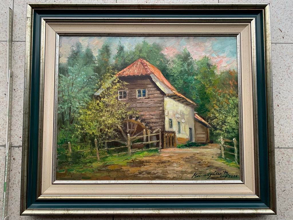 Schilderij Marcel Henneghien, Antiek en Kunst, Ophalen