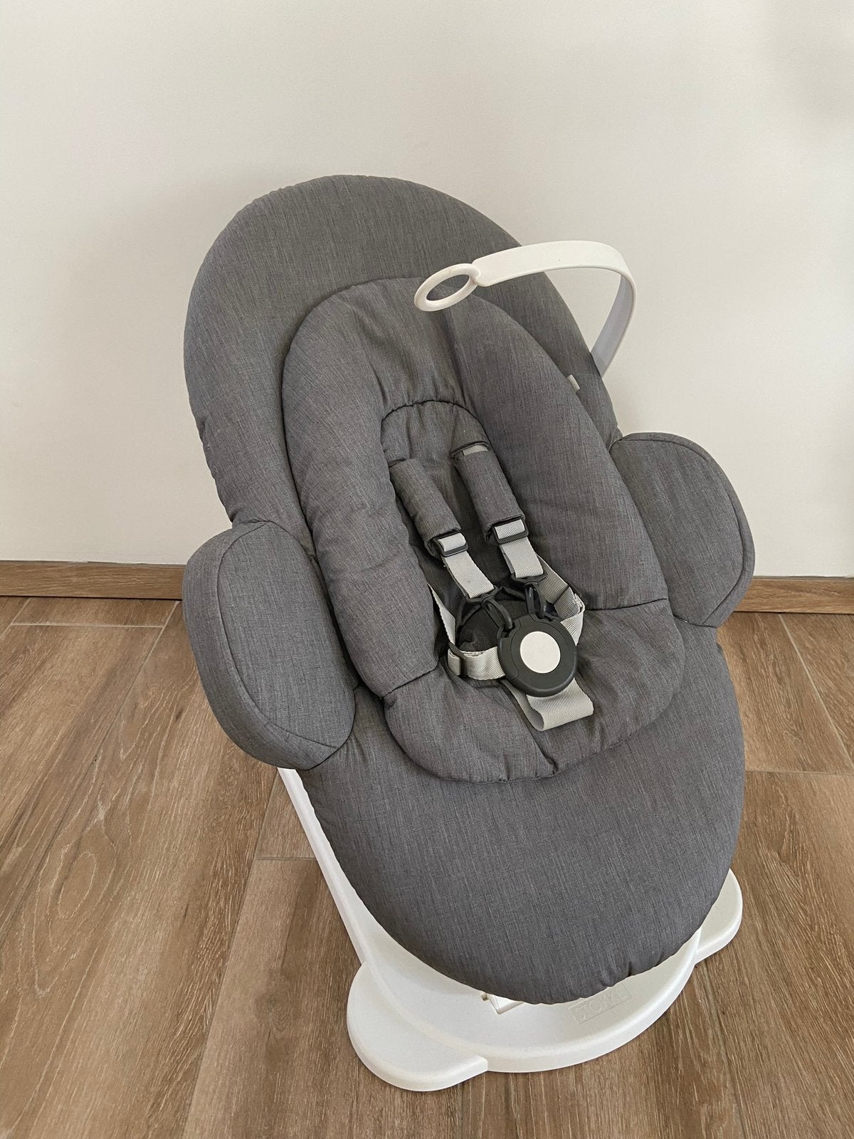 Stokke Steps Bouncer White Deep Grey, Ophalen, Zo goed als nieuw