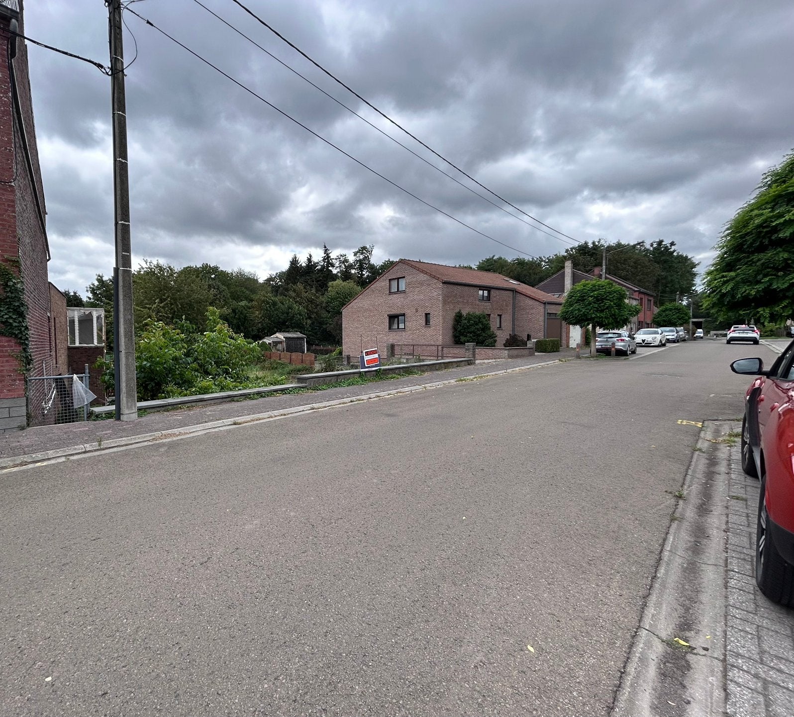 Bouwgrond Hornu (Mons) Gevel 12m90 Diepte 56m, Immo, 500 tot 1000 m²