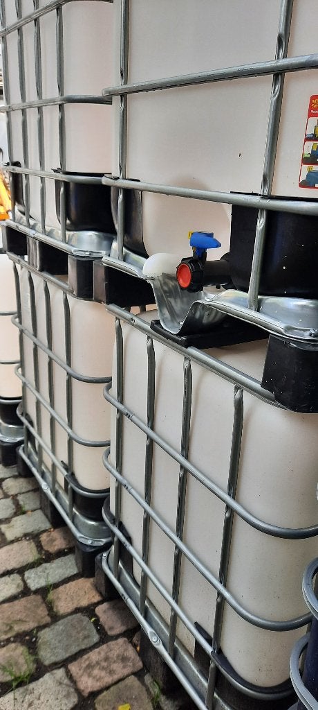 4 ibc s enkel met water gevuld geweest te koop, 150 litres ou plus, 2920 kalmthout, Comme neuf, Synthétique