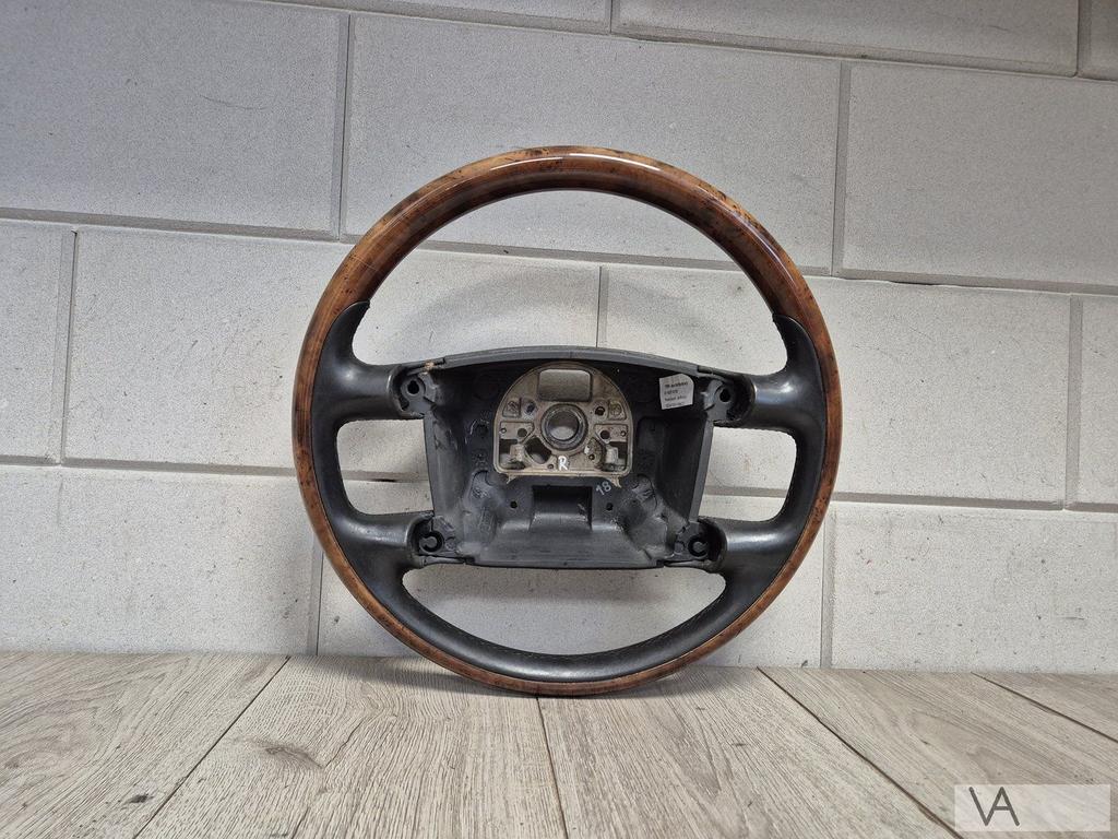 VW Volkswagen Phaeton 2002 - 2009 stuur HOUT antraciet €200, Auto-onderdelen, Besturing, Volkswagen, Gebruikt, Ophalen of Verzenden
