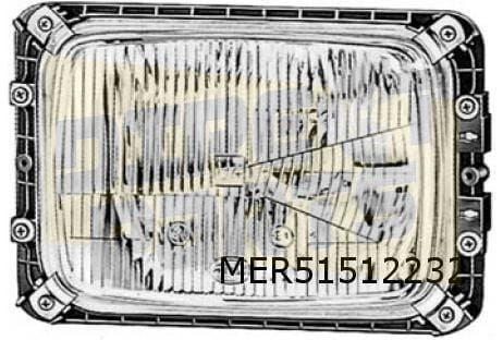 Mercedes TN-serie (8/81- ) koplampglas Rechts OES! A00282669, Auto-onderdelen, -, Verzenden, Nieuw, -