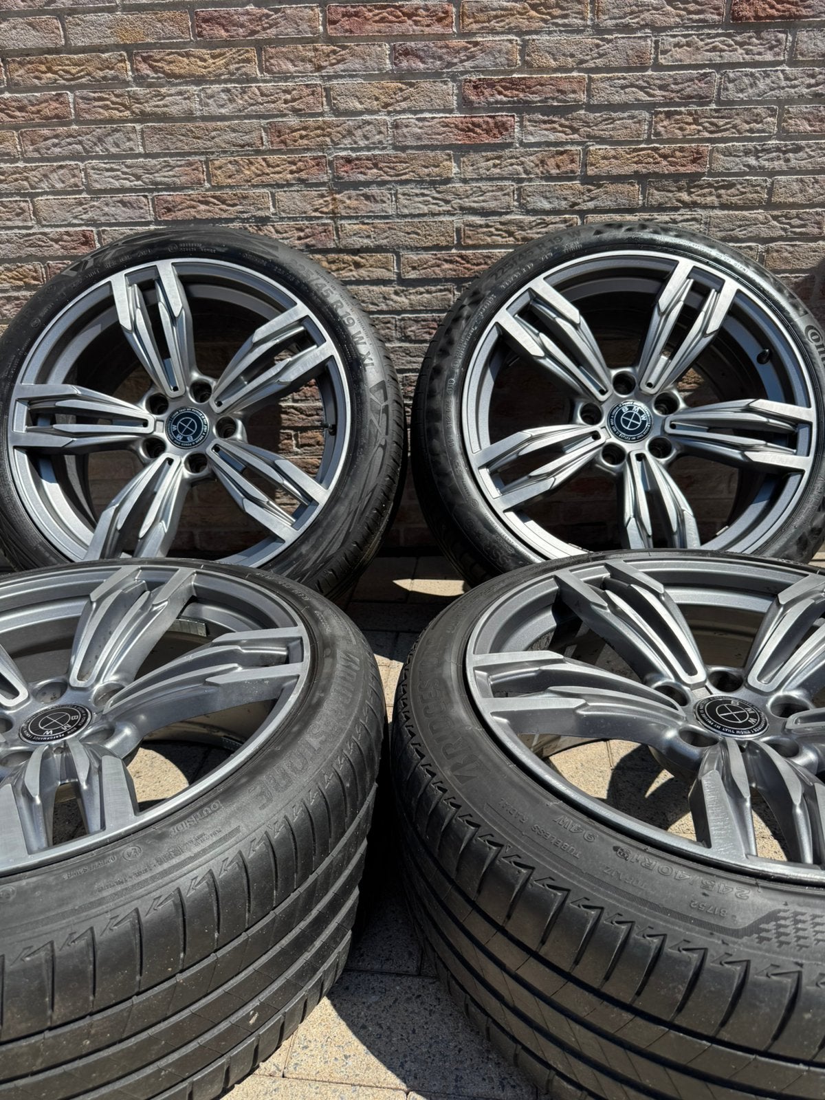 19’ BMW breedset (2x 8,5j/2x 9,5j)  2x 225/45/19 2x 245/40/1, Autos : Pièces & Accessoires, Pneus & Jantes, Enlèvement