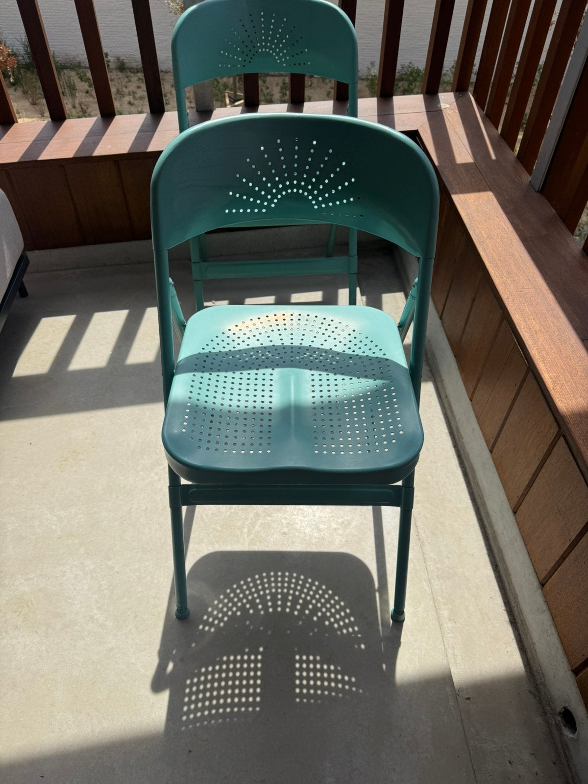 Gratis ijzeren klapstoeltjes, Tuin en Terras, Tuinstoelen, Ophalen, Gebruikt