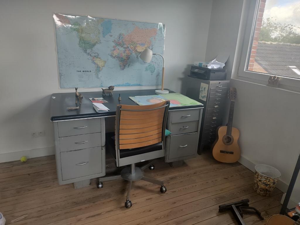 Metalen bureau vintage