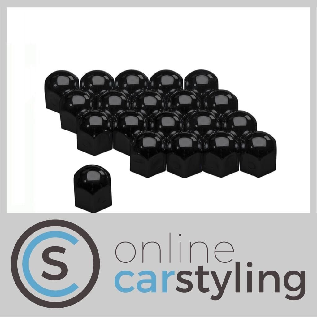 Universele wielmoerkapjes 19mm Zwart 20 stuks, Neuf, -, -, -