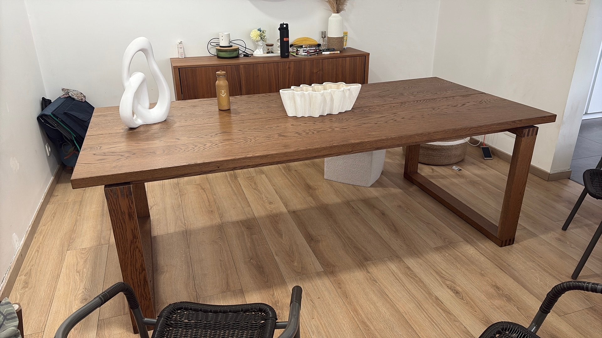Eettafel, Comme neuf, Enlèvement, 50 à 100 cm, Chêne