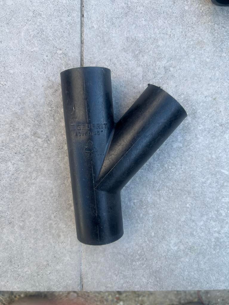 Geberit PE T-stuk (40mm/45), Ophalen, Gebruikt, 20 tot 40 mm, Minder dan 2 meter