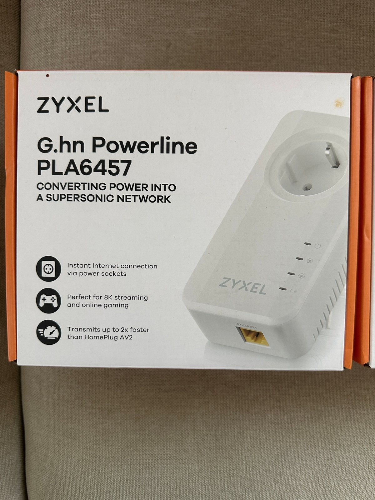 Zyxel G.hn Powerline PLA6457 - Set van 2, Informatique & Logiciels, Adaptateurs powerline, Neuf, Enlèvement