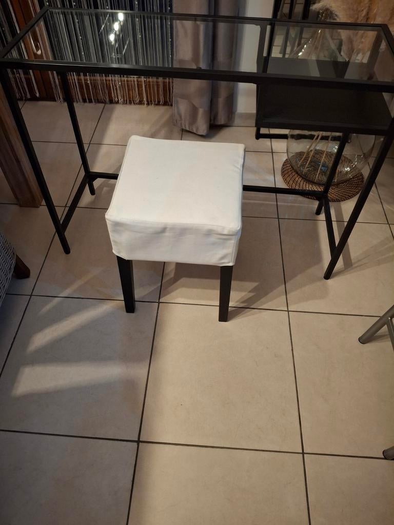 Lot ou séparé. Console en verre ou bureau+ tabourets, Maison & Meubles, Enlèvement