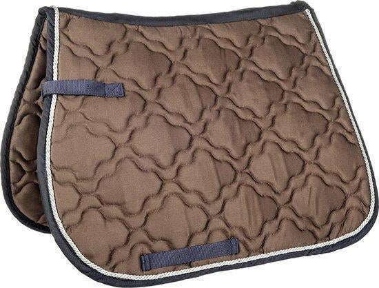 Zadeldekje HKM Bruin - Veelzijdigheid - Pony, Neuf, Tapis de dressage, Enlèvement ou Envoi, Brun