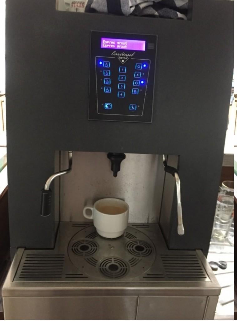 Volautomatische koffiemachine Heyda Caroussel, Ophalen