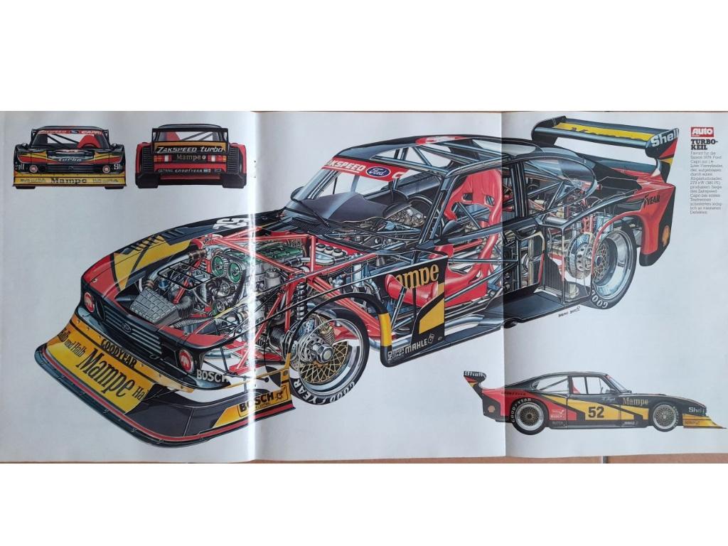 Affiches : Ford Capri, Mercedes C 111, Porsche 911 Turbo, Envoi, Utilisé, Ford