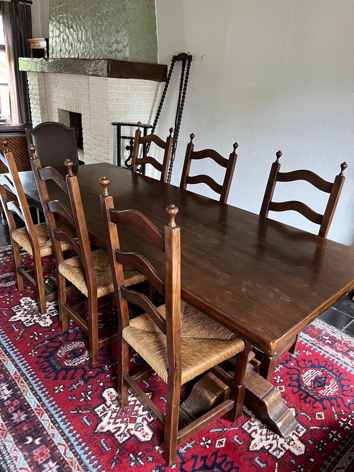 tafel en 6 stoelen, Huis en Inrichting, Complete eetkamers, Ophalen