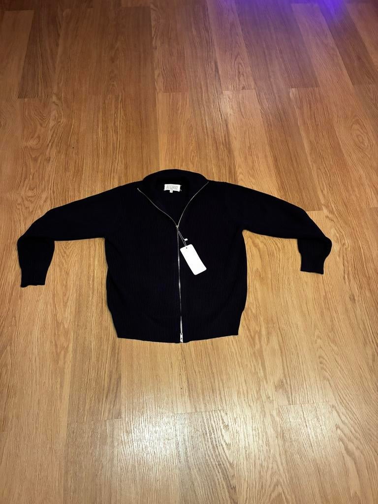 Maison Margiela zwarte zip trui – maat S – nieuw met label, Ophalen of Verzenden, Nieuw, Maat 46 (S) of kleiner, Blauw
