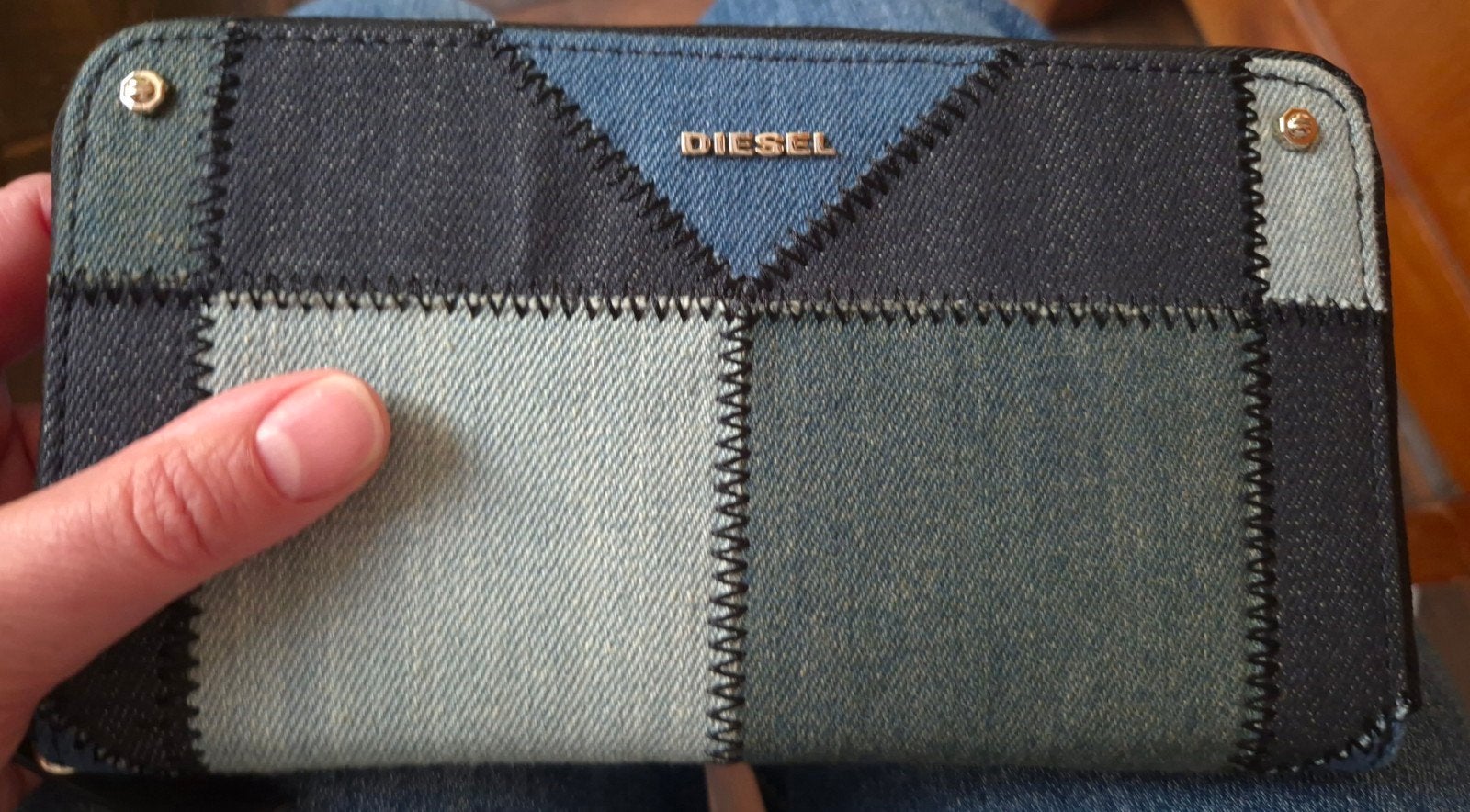 diesel nieuwe patchwork portefeuille, Ophalen of Verzenden, Nieuw, Blauw, Overige merken