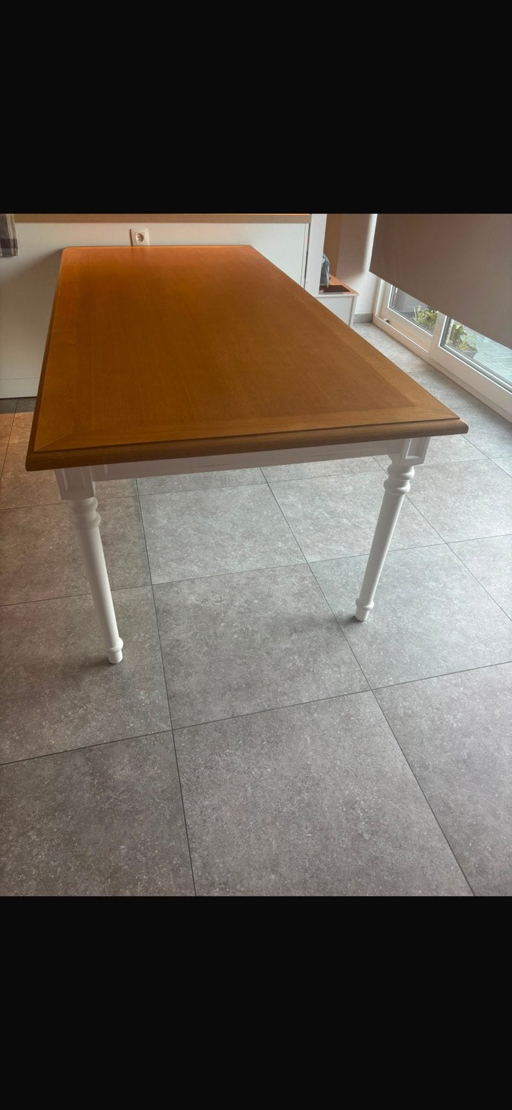 Zeer mooie tafel 220 lang (moet dringend weg ), Ophalen, Zo goed als nieuw