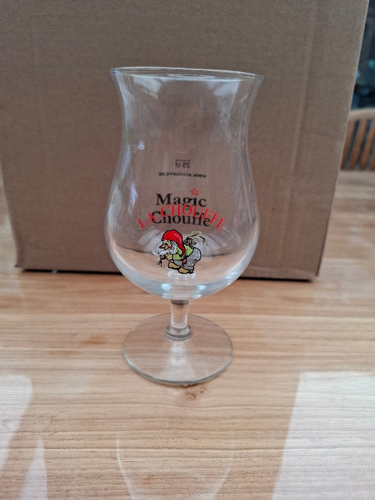 Verre à bière La Chouffe Magic Chouffe 25 cl, Collections, Enlèvement, Utilisé, Verre à bière