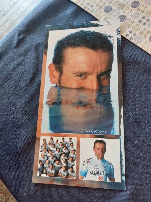 Wielerkaart : Volker Ordowski / Gerolsteiner, Verzamelen, Ophalen of Verzenden, Zo goed als nieuw, Poster, Plaatje of Sticker
