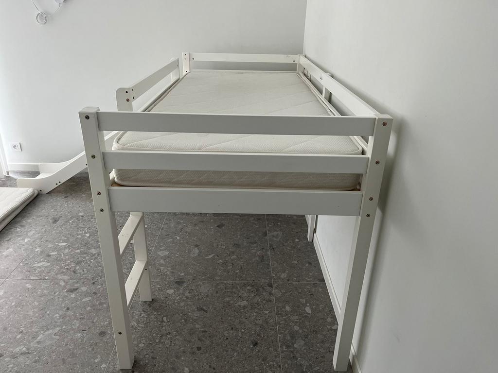 Lit superposé avec matelas et toboggan, Maison & Meubles, Enlèvement, Utilisé, Deux personnes, Lits superposés