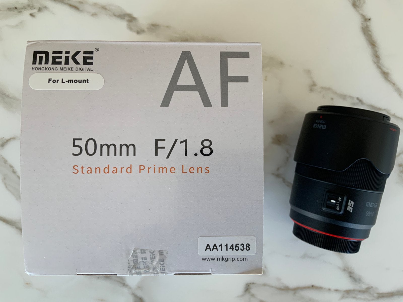 Meike 50 mm f/1.8 pour monture L, TV, Hi-fi & Vidéo, Photo | Lentilles & Objectifs, Monture L, Enlèvement ou Envoi, Lentille standard