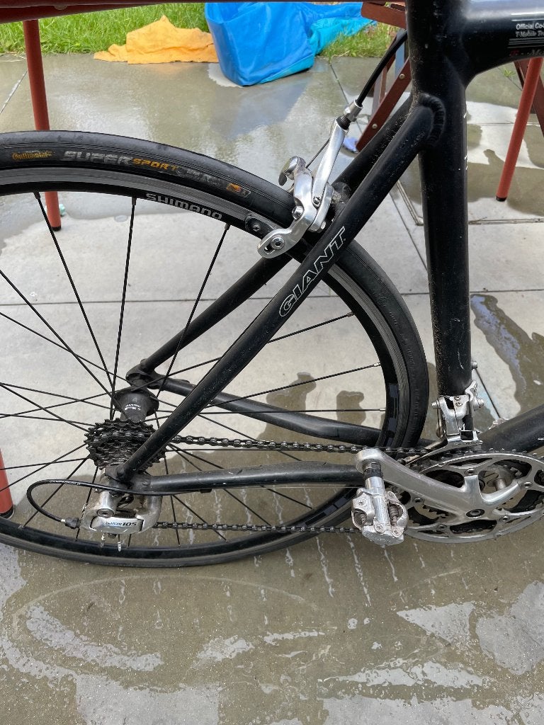 Koersfiets Giant, Fietsen en Brommers, Fietsen | Heren | Sportfietsen en Toerfietsen, Ophalen, Gebruikt, 10 tot 15 versnellingen