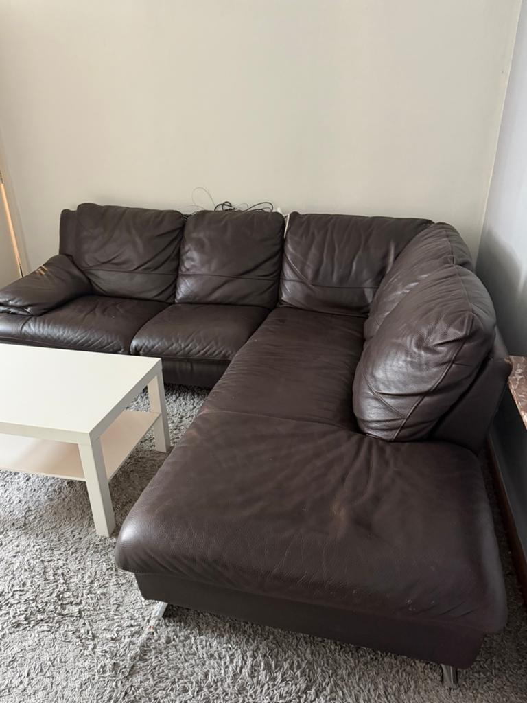 Hoekzetel / L-vormige zetel - €150, Huis en Inrichting, Ophalen, Zo goed als nieuw