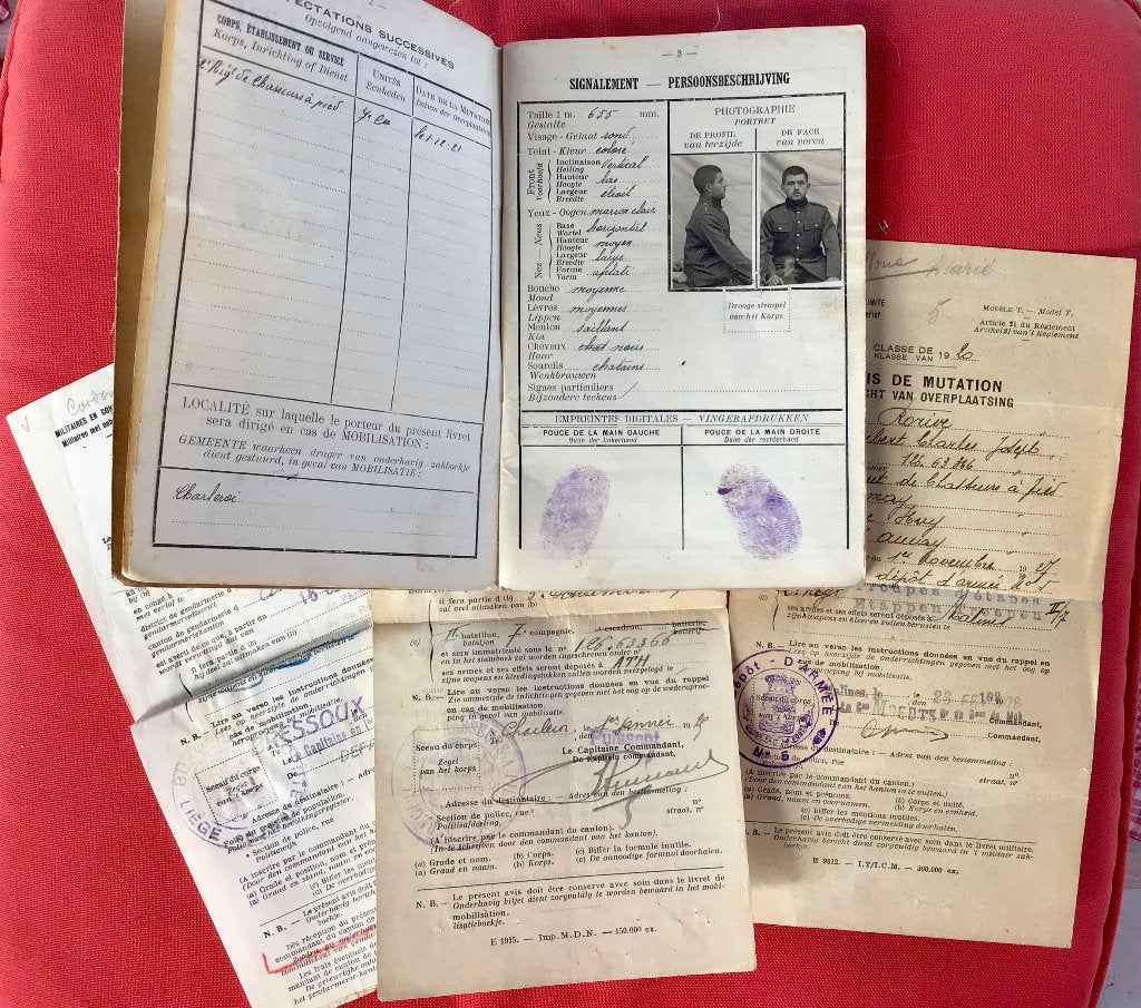 Livret militaire Chasseur à pied, Collections, Enlèvement ou Envoi, Armée de terre