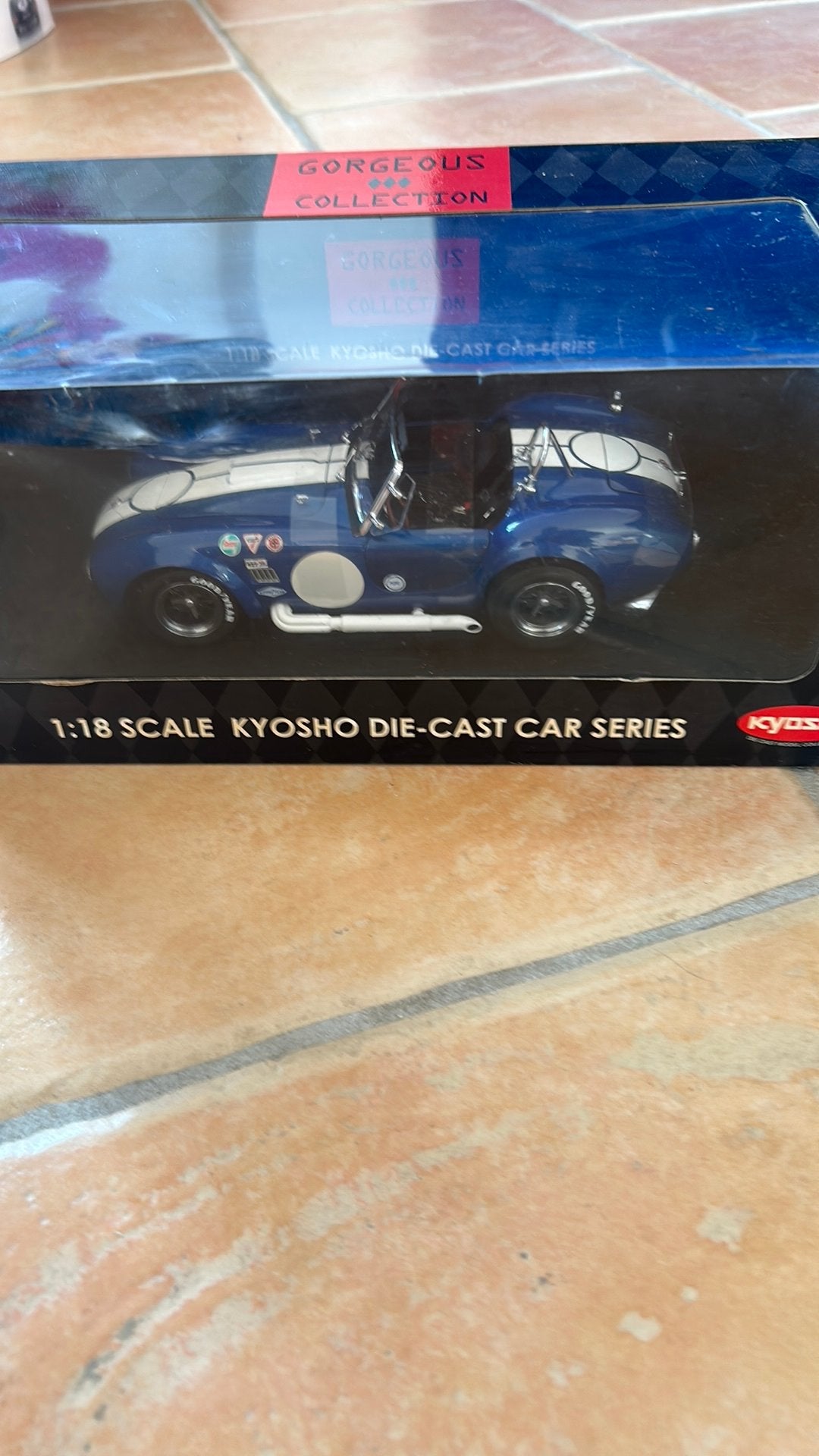 Kyosho 1/18 shelby cobra 427 s/c racing, Enlèvement ou Envoi, Comme neuf, Voiture, Kyosho