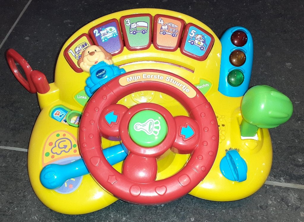 Baby speelgoed VTech stuurtje, Enfants & Bébés, Jouets | Vtech, Comme neuf, 6 mois à 2 ans, Enlèvement ou Envoi