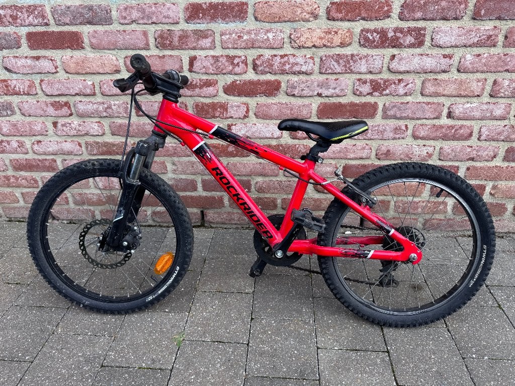 * Vélo enfant Rockrider ST900 20" Sport Trail rouge bon état, Vélos & Vélomoteurs, 16 à 20 pouces, Enlèvement, Frein à disque