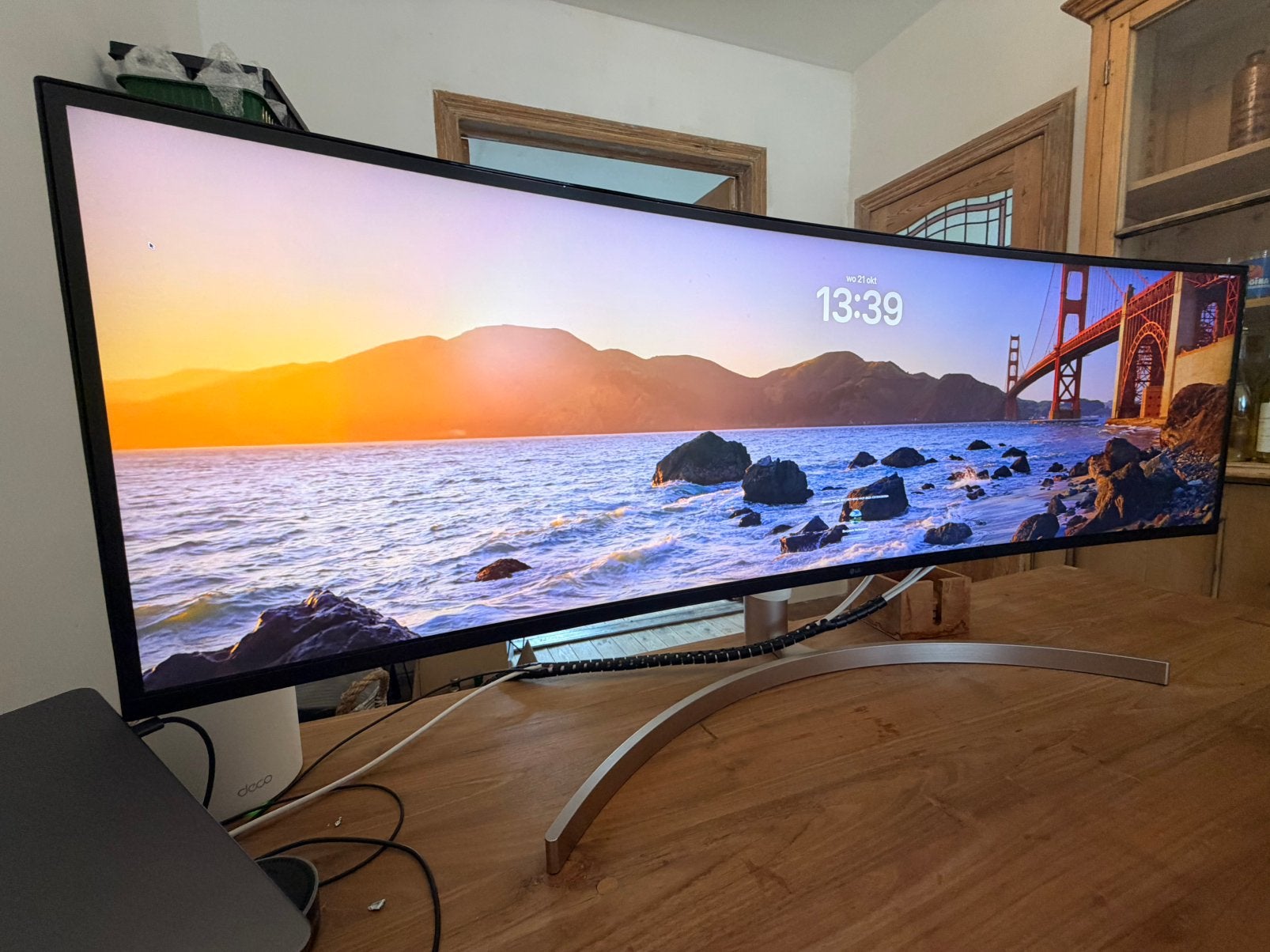 LG 49WL95C – 49” UltraWide Curved Monitor, Computers en Software, IPS, Zo goed als nieuw, Overige resoluties, DisplayPort