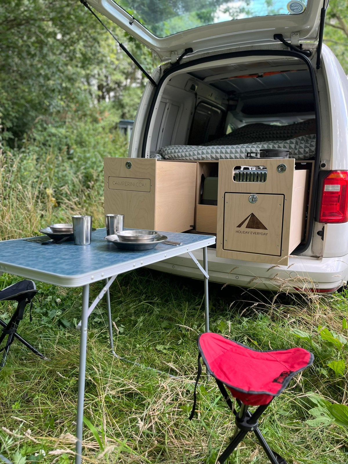 Camperini MAXI - Campingbox - 115 cm + Glacière | Parf. état, Caravanes & Camping, Tentes, Comme neuf, Enlèvement