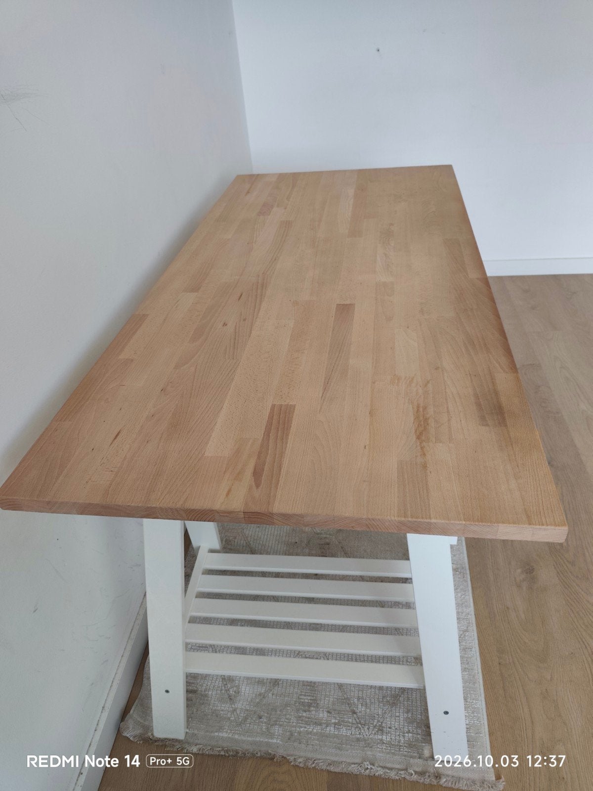 Ruim bureau / werk- en tekentafel – 155  75 cm, Huis en Inrichting, Ophalen, Gebruikt, 50 tot 100 cm, 100 tot 150 cm
