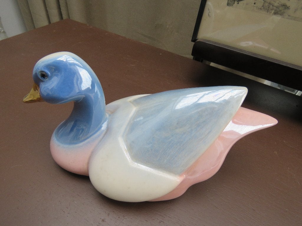 Porcelaine, canard, couleurs irisées, Portugal 1970s, Enlèvement ou Envoi