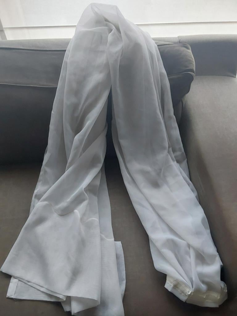 Voile gordijn,2m60 hoog,62 cm breed, heytens, Ophalen of Verzenden