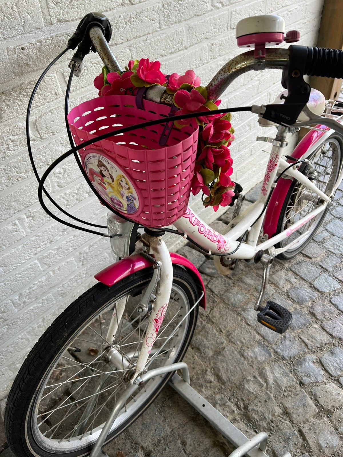 Meisjesfiets 20 inch, Fietsen en Brommers, Fietsen | Meisjes, Ophalen, Gebruikt, Velgrem, Handrem