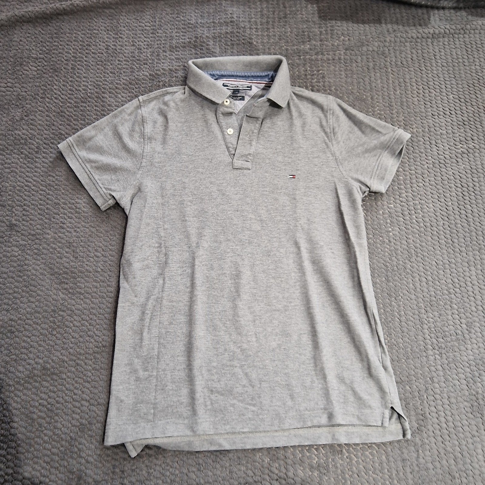 Tommy Hilfiger polo shirt grijs maat S, Ophalen of Verzenden, Zo goed als nieuw, Tommy hilfiger, Grijs